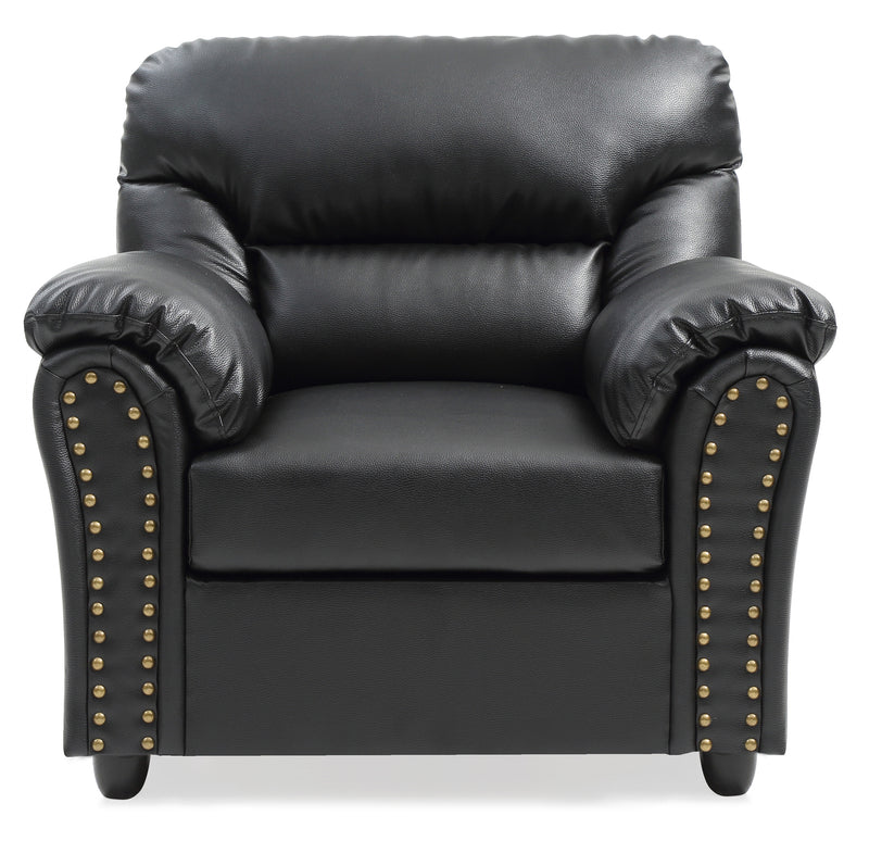 Glory Furniture Olney Black Faux Leather Chair