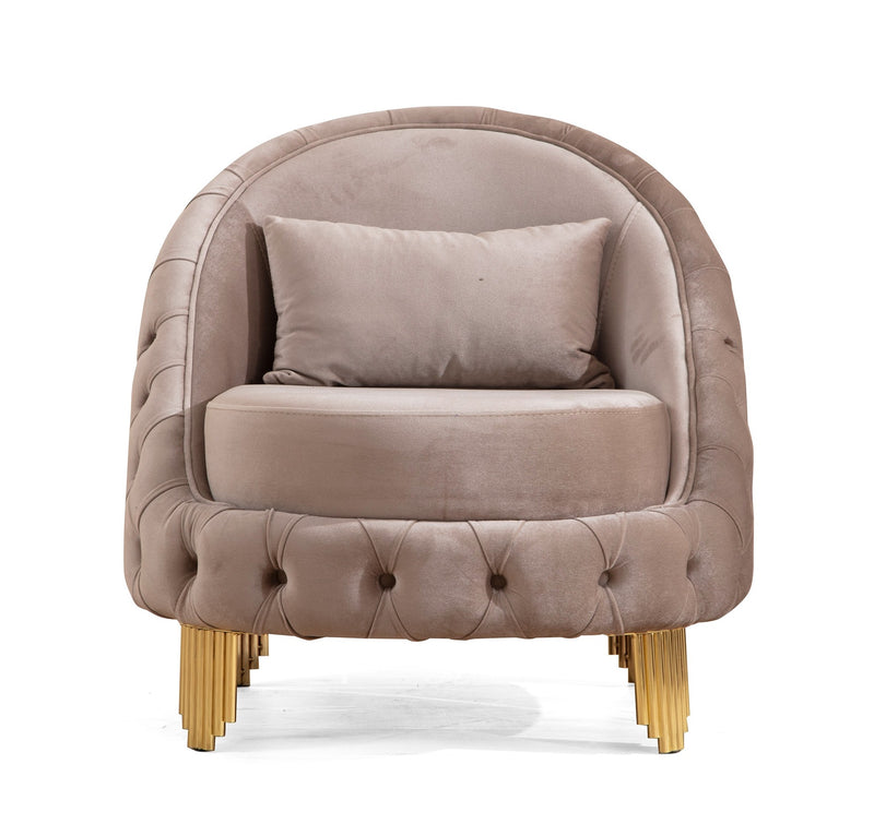 Galaxy Home Vanessa Taupe 3pc Living Room Set