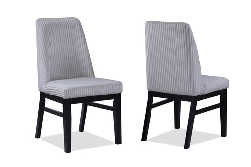 2 Crown Mark Hadley Light Grey Side Chairs