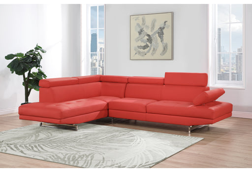 Global Furniture U9784 Red Left Arm Facing Sectional