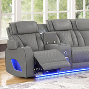 Galaxy Home Fortuner Gray Sectional