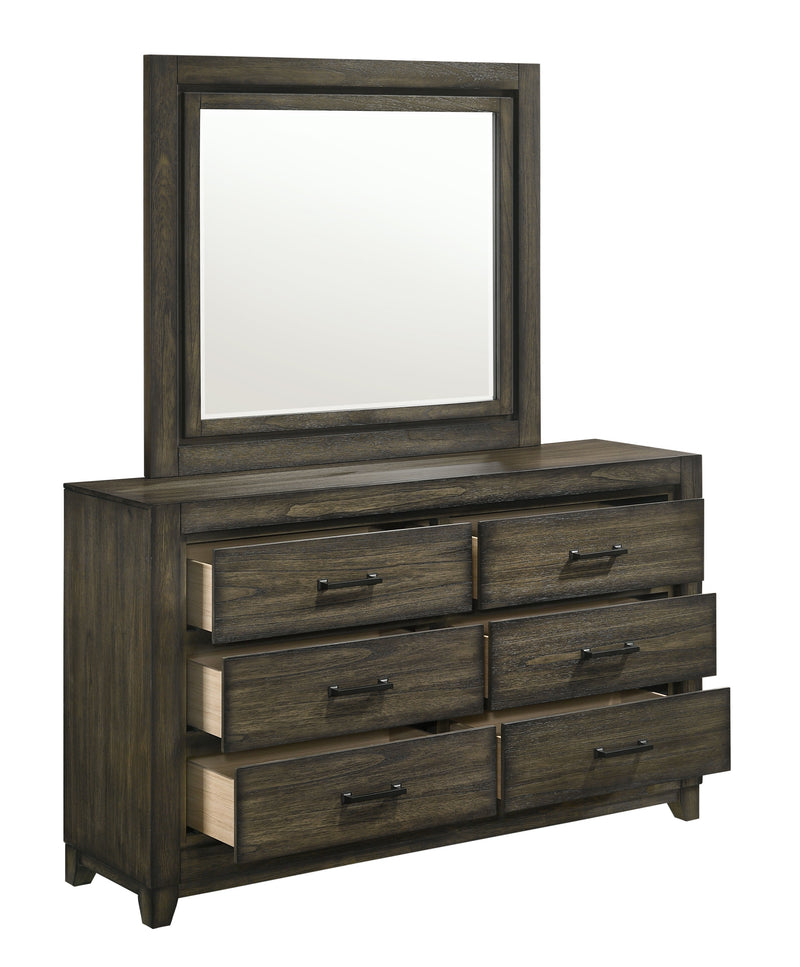 New Classic Furniture Ashland Rustic Brown Mirror