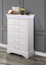 Global Furniture Charlie White Chest with LED