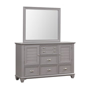 New Classic Furniture Jamestown Gray Dresser and Mirror