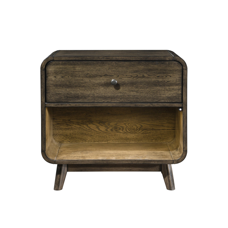 New Classic Furniture Rex Walnut Nightstand
