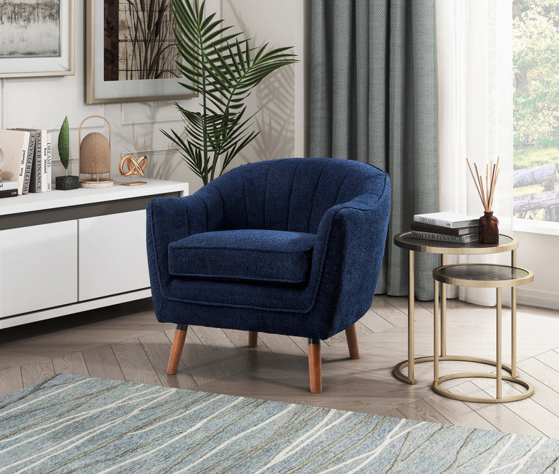 Home Elegance Cutler Blue Accent Chair