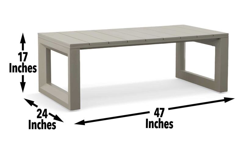 Steve Silver Dalilah Gray Patio Cocktail Table