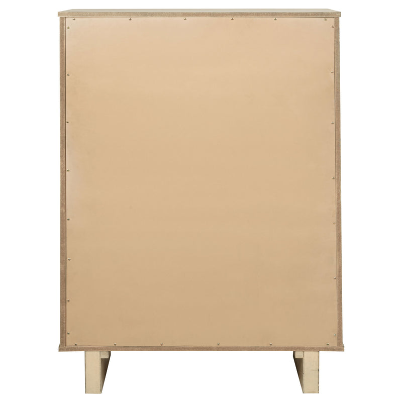 Coaster Furniture Kailani Beige Oak 5 Drawer Chest