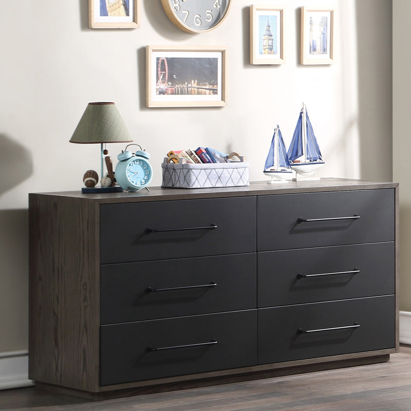 Acme Furniture Estevon Gray Oak Dresser