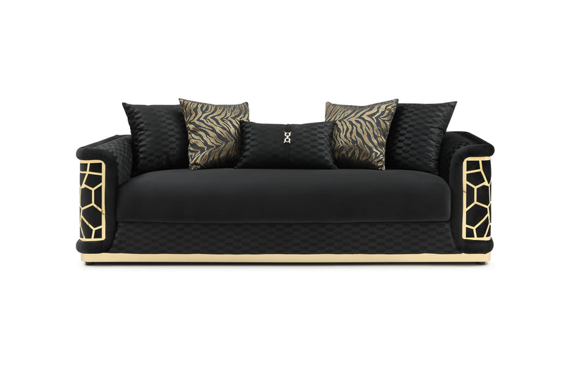 Glory Furniture Talia Black Sofa