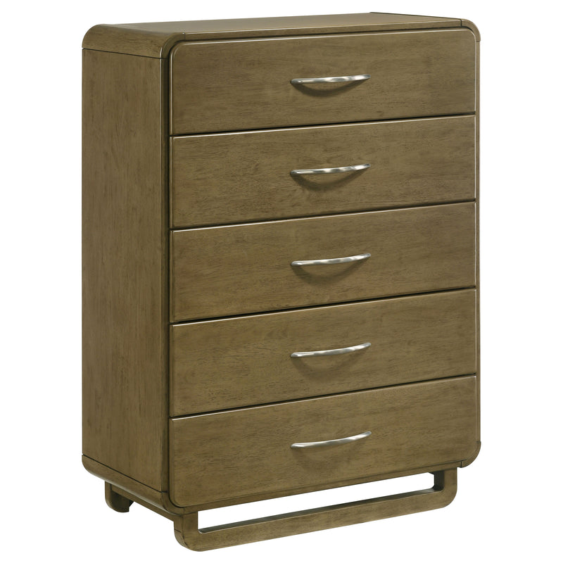 Coaster Furniture Amsbury Nutmeg Brown 5 Drawer Chest