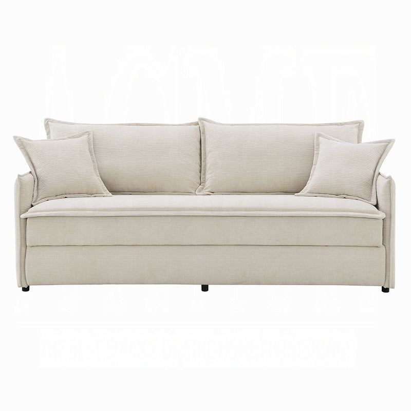 Acme Furniture Elisea Beige Sleeper Sofa