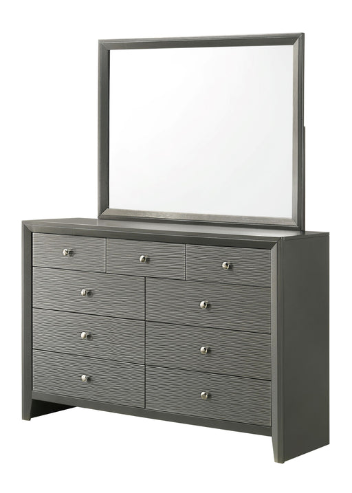 Crown Mark Denker Gun Metal Mirror