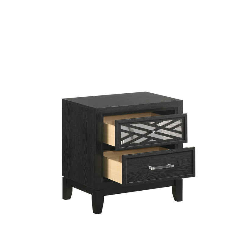 New Classic Furniture Obsidian Black Nightstand