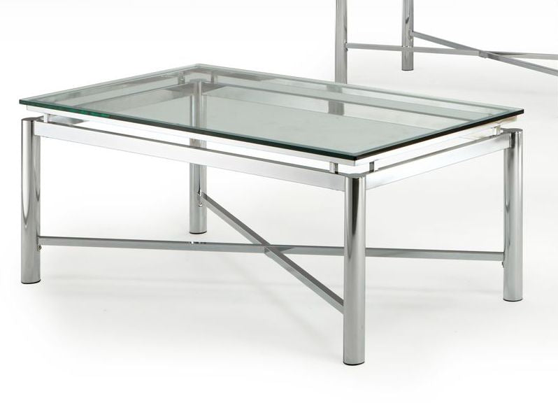Steve Silver Nova Silver Chrome Coffee Table