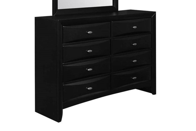 Global Furniture Linda Black Drawer Dresser