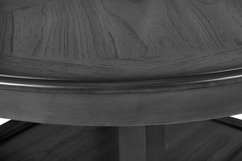 New Classic Furniture Gia Gray Round 5pc Counter Height Set