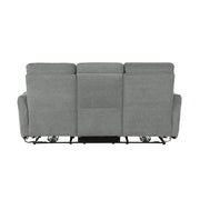 Home Elegance Edition Gray 2pc Power Living Room Set