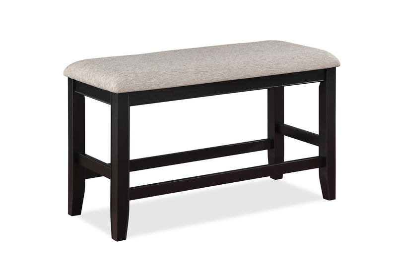 Crown Mark Fulton Light Grey Counter Height Bench