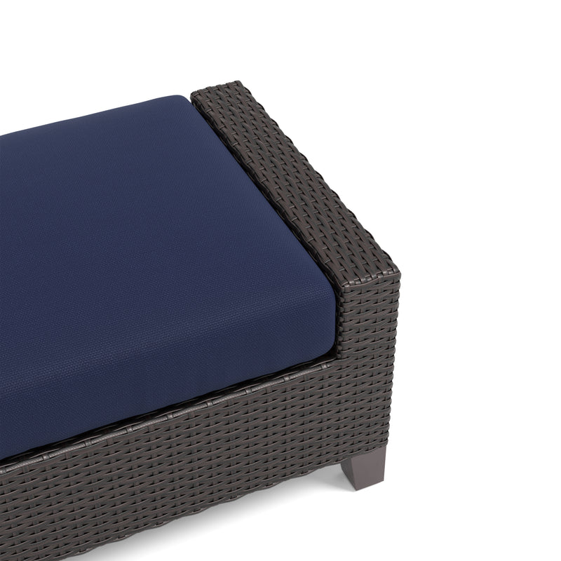 2 New Classic Furniture Skye Gray Outdoor Ottomans