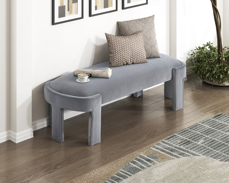 Home Elegance Flux Gray Bench
