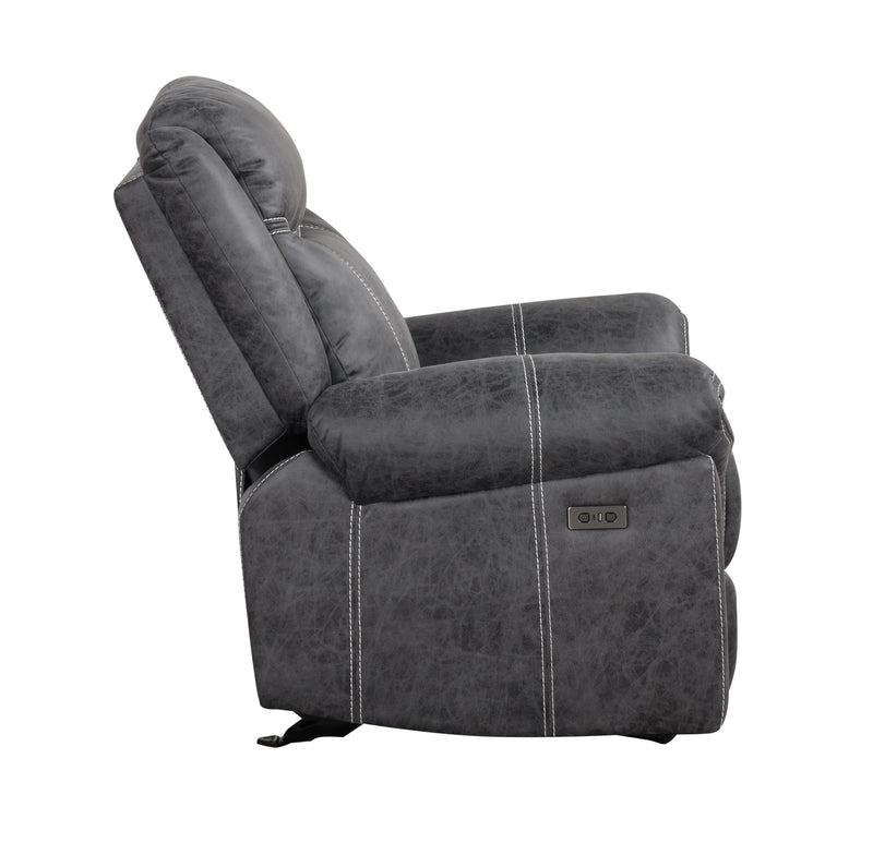 Acme Furniture Zubaida Dark Gray Power Motion Glider Recliner