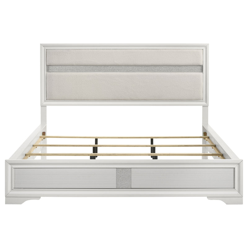 Coaster Furniture Miranda White Cal King Panel Bed