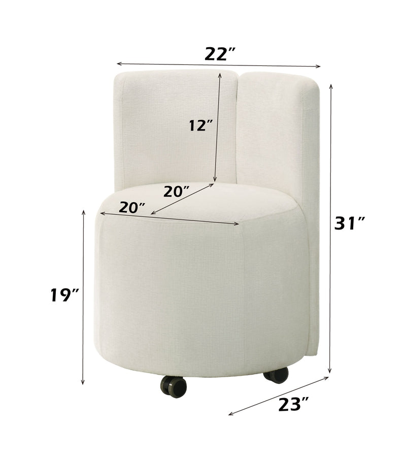 2 Acme Furniture Blayde White Side Chairs