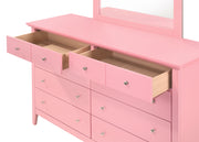 Glory Furniture Hammond Silver Champagne Dresser and Mirror