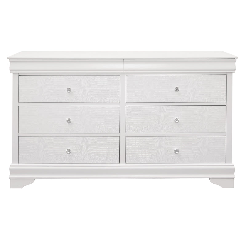 Home Elegance Lana White Dresser And Mirror