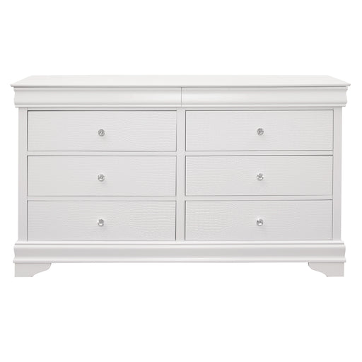 Home Elegance Lana White Dresser And Mirror