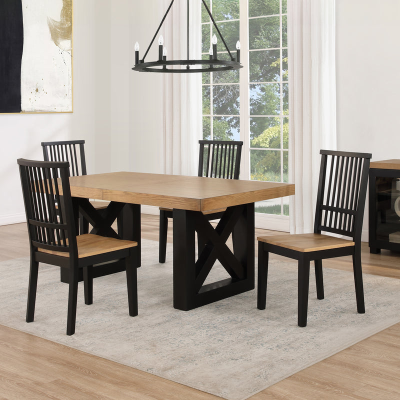 Steve Silver Magnolia Brown 5pc Dining Set