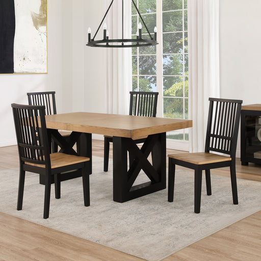Steve Silver Magnolia Brown 5pc Dining Set