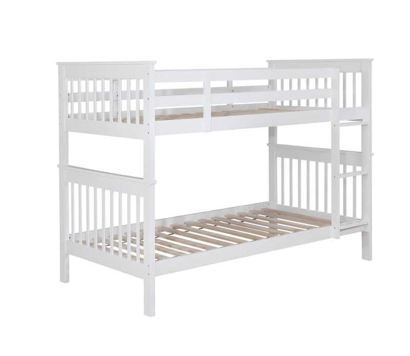 Coaster Furniture Chapman White Twin Over Twin Bunk Bed with Trundle