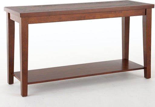 Steve Silver Davenport Brown Cherry Slate Sofa Table