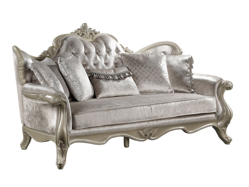 Acme Furniture Libertee Beige Sofa with 5 Pillows