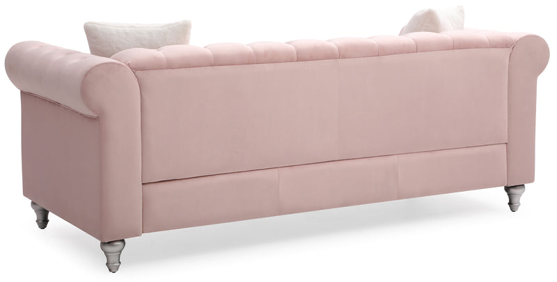 Glory Furniture Raisa Beige Velvet Sofa