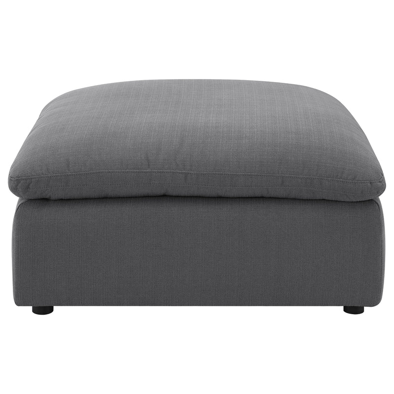Coaster Furniture Hobson Charcoal Grey Square Ottoman