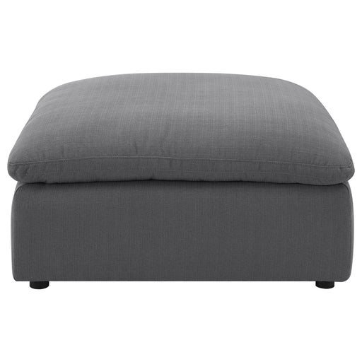Coaster Furniture Hobson Charcoal Grey Square Ottoman