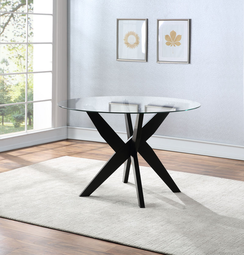 Steve Silver Amalie Walnut Round Dining Table