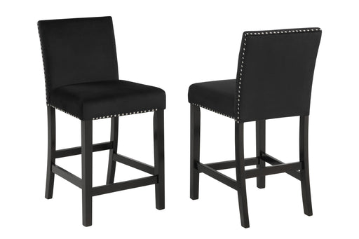 2 Crown Mark Lennon Black Counter Side Chairs