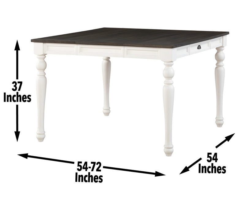 Steve Silver Joanna Ivory Mocha Counter Table