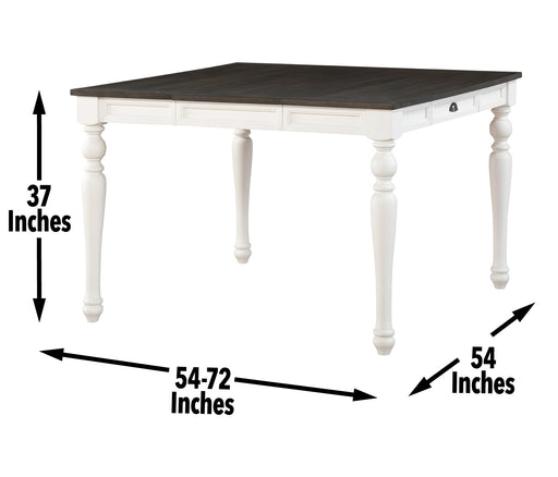 Steve Silver Joanna Ivory Mocha Counter Table