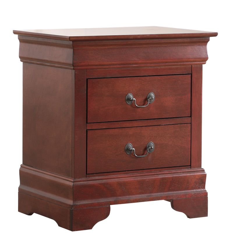 Glory Furniture Louis Phillipe Cherry Nightstand