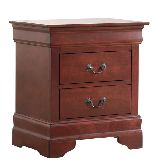 Glory Furniture Louis Phillipe Cherry Nightstand