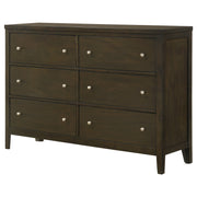 Coaster Furniture Wilkes Dark Cocoa Brown 6 Drawer Dressers