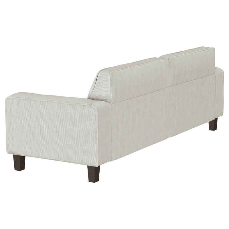Coaster Furniture Deerhurst Greige Beige Grey Tufted Sofa