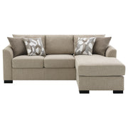 Coaster Furniture Storey Grey Sleeper Sectional