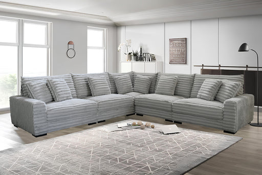 New Classic Furniture Embrace Gray 5pc Sectional
