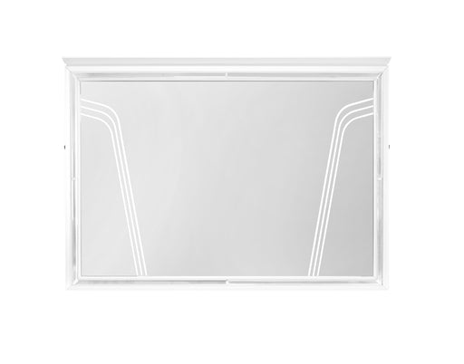 Global Furniture Romo White Mirror with LED